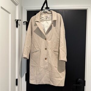 Amuse Society Cream Trench Coat
